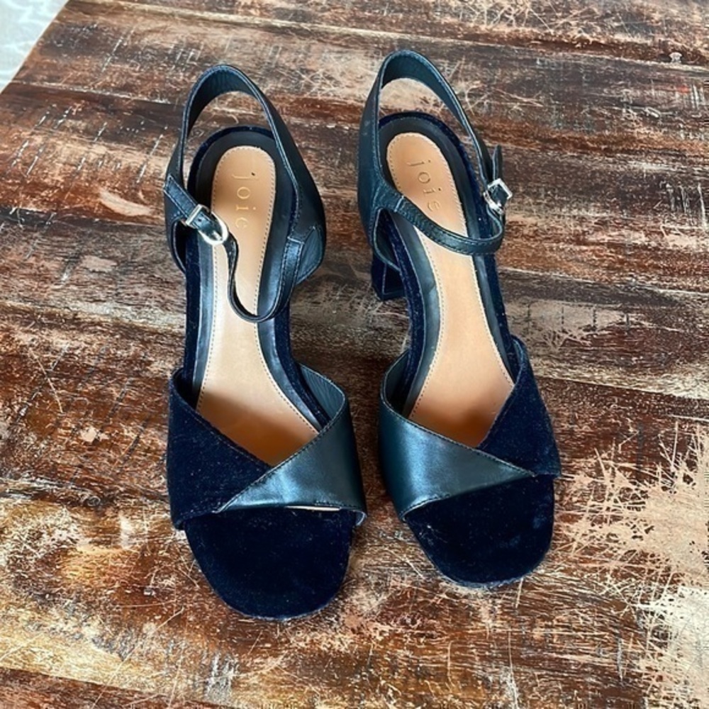 Joie heel’s velvet and leather 38 or 8